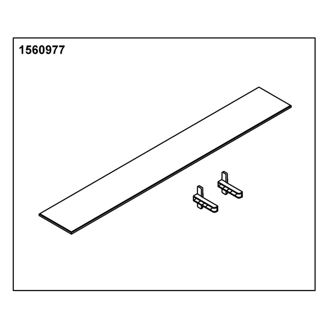 Kohler Genuine Parts Glass Shelf 35 Good(1 Shelf 2 Holders) by Kohler Genuine Parts