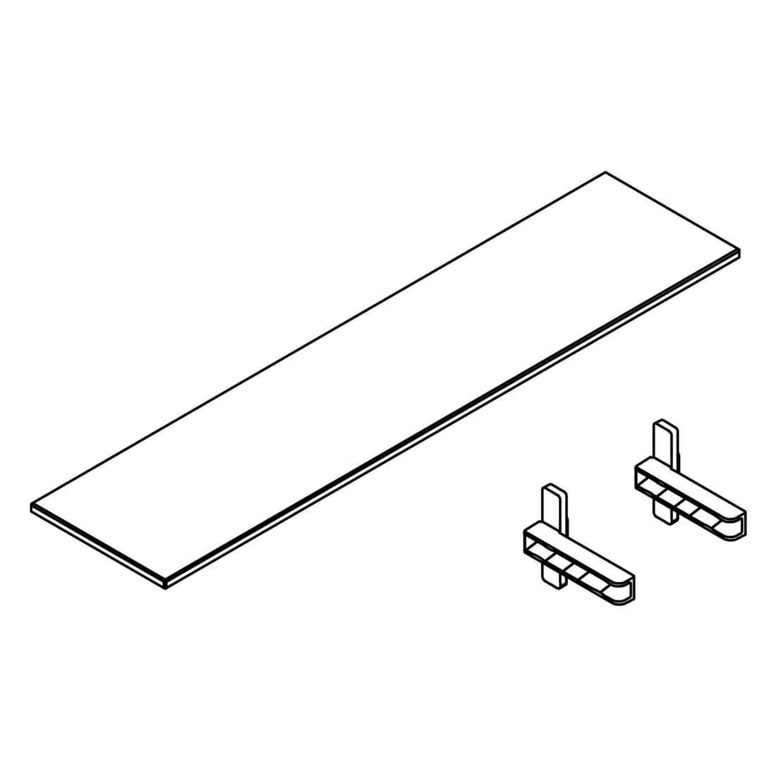 Kohler Genuine Parts Glass Shelf 20 Good(1 Shelf 2 Holders) by Kohler Genuine Parts