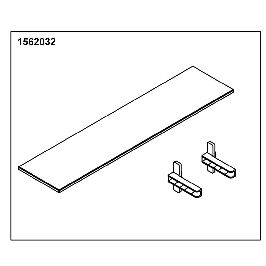 Kohler Genuine Parts Glass Shelf 20 Opp(1 Shelf 2 Holders) by Kohler Genuine Parts