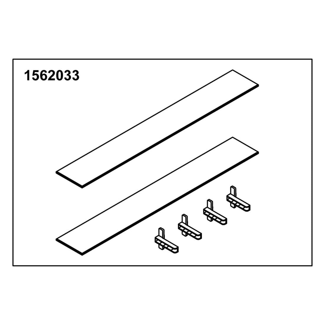 Kohler Genuine Parts Glass Shelf 25 Opp(2 Shelf 4 Holders) by Kohler Genuine Parts