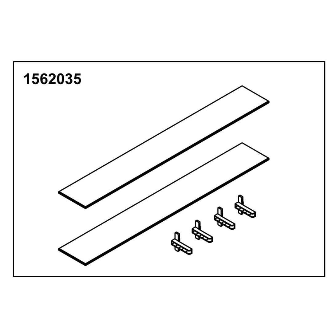 Kohler Genuine Parts Glass Shelf 30 Opp(2 Shelf 4 Holders) by Kohler Genuine Parts