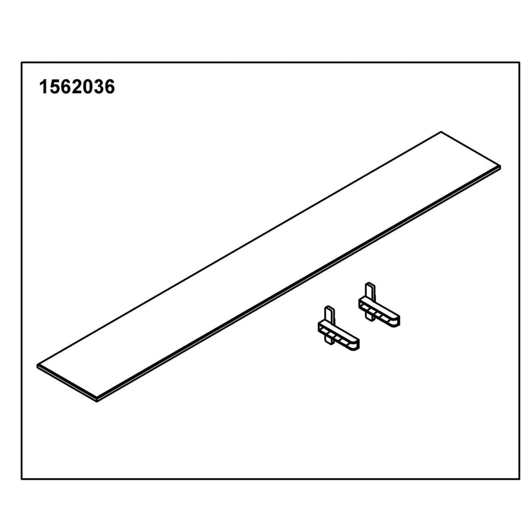 Kohler Genuine Parts Glass Shelf 30 Opp(1 Shelf 2 Holders) by Kohler Genuine Parts