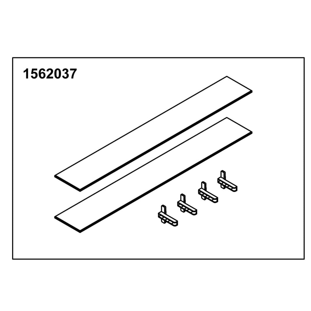 Kohler Genuine Parts Glass Shelf 35 Opp(2 Shelf 4 Holders) by Kohler Genuine Parts