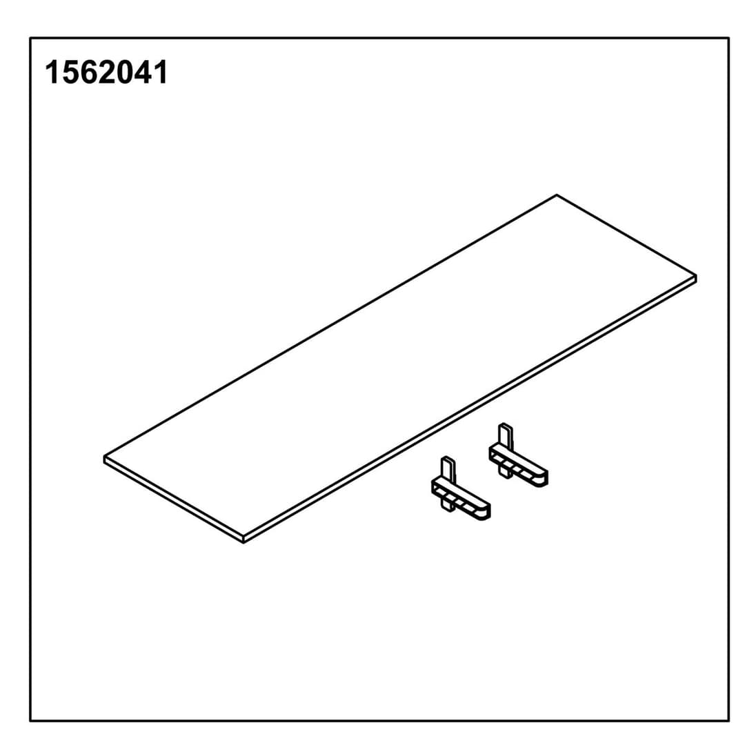 Kohler Genuine Parts Glass Shelf 16 Good(1 Shelf 2 Holders) by Kohler Genuine Parts