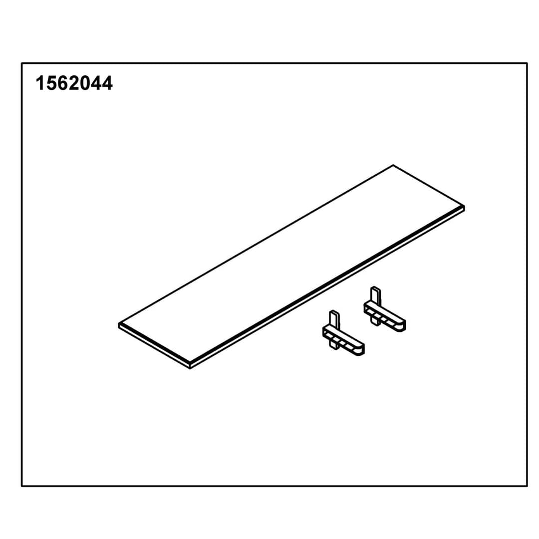 Kohler Genuine Parts Glass Shelf 15 Opp(1 Shelf 2 Holders) by Kohler Genuine Parts