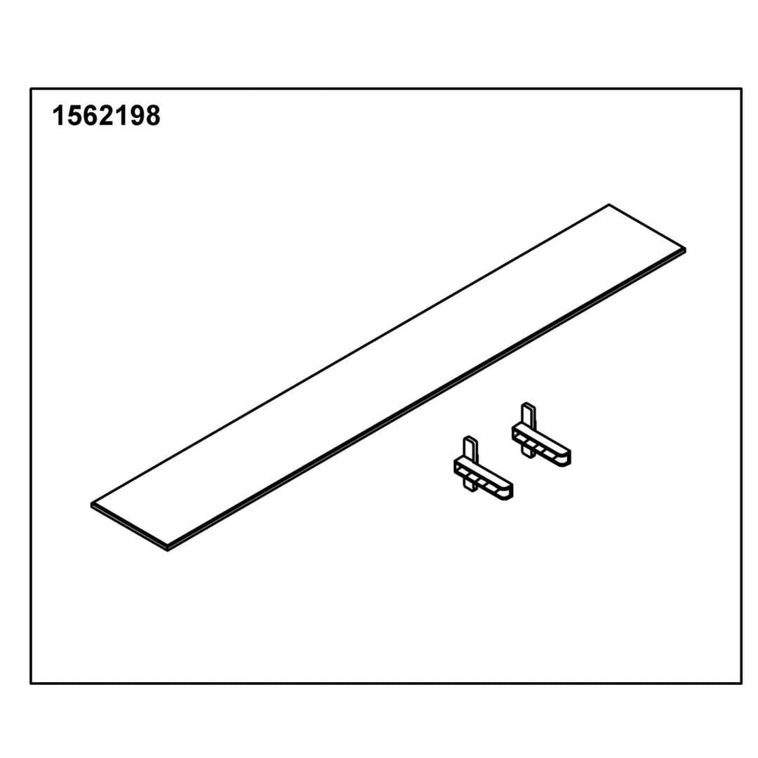 Kohler Genuine Parts Glass Shelf 25 Good(1 Shelf 2 Holders) by Kohler Genuine Parts