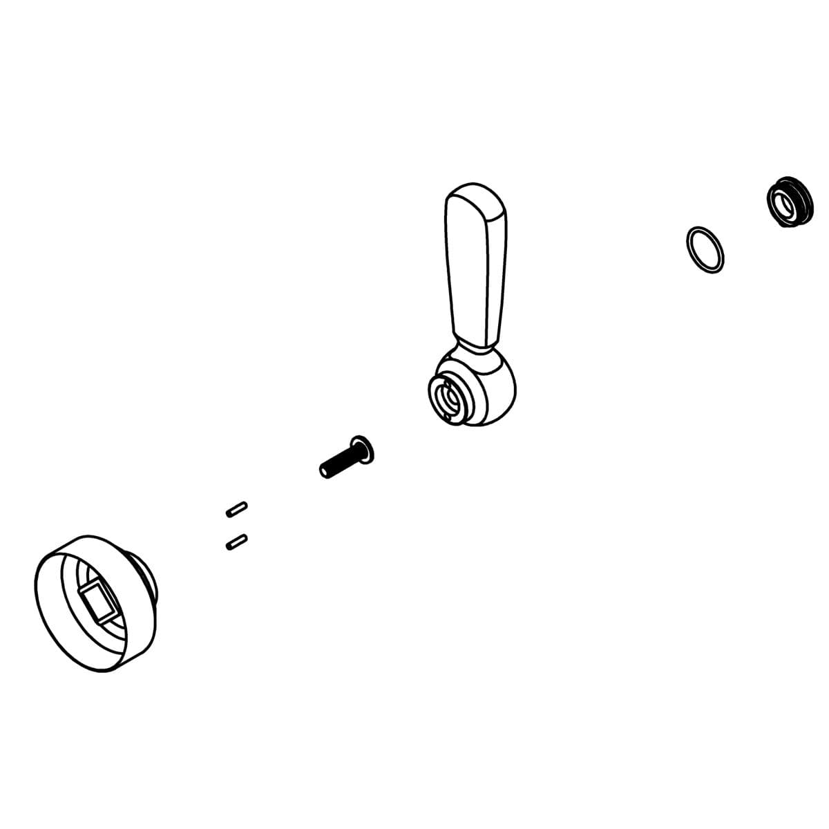 Kohler Genuine Parts Hanldle KIT - Vibrant Brushed Moderne Brass by Kohler Genuine Parts