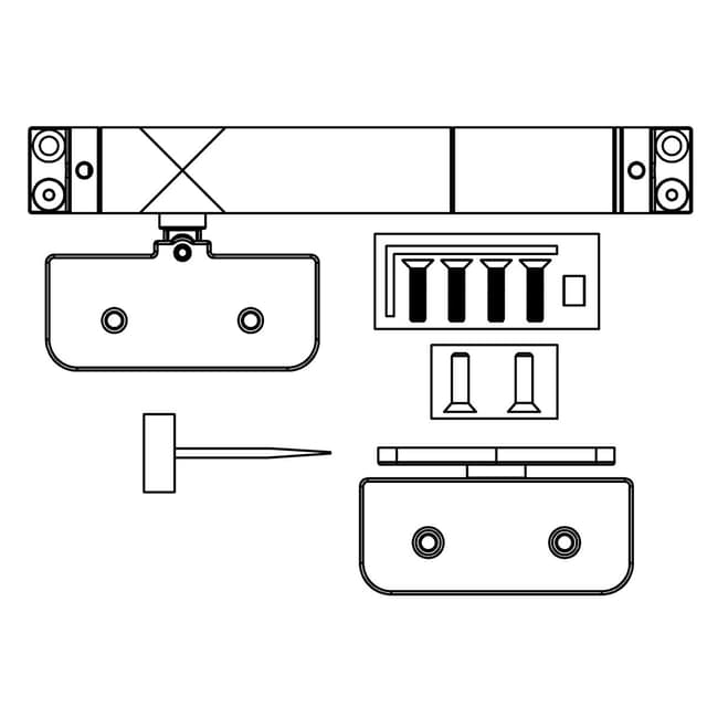 Kohler Genuine Parts SLOW Close Hinges - Pivot - Matte Black