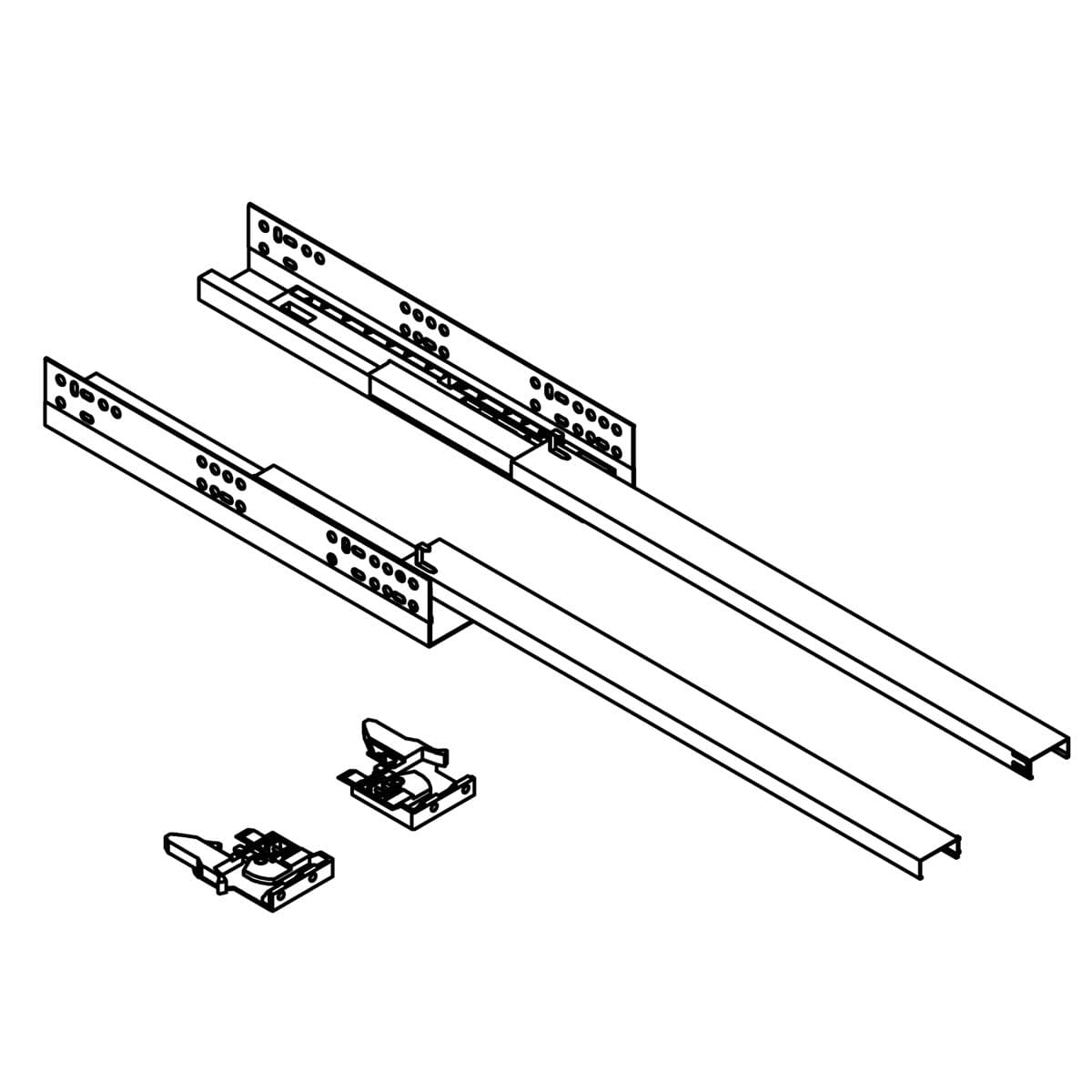 Kohler Genuine Parts Drawer Slides WITH Clips, Pair, 450MM by Kohler Genuine Parts