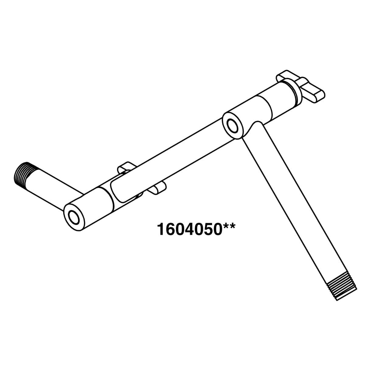 Kohler Genuine Parts Service KIT, Shower ARM, Articulating - Matte Black by Kohler Genuine Parts