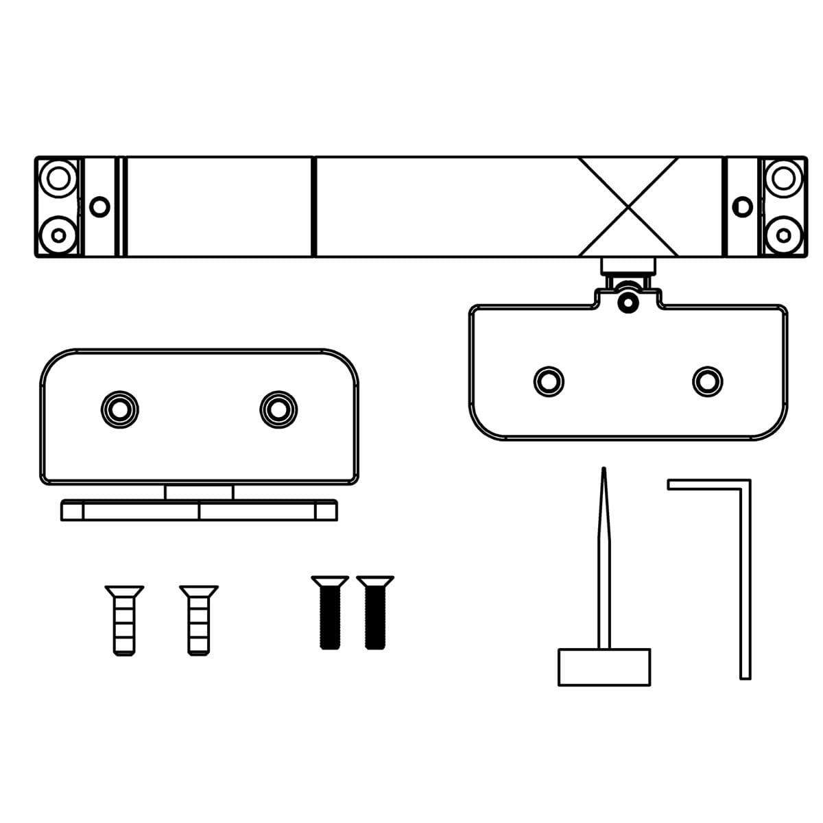 Kohler Genuine Parts SLOW Close Hinges - Pivot - Matte Black by Kohler Genuine Parts