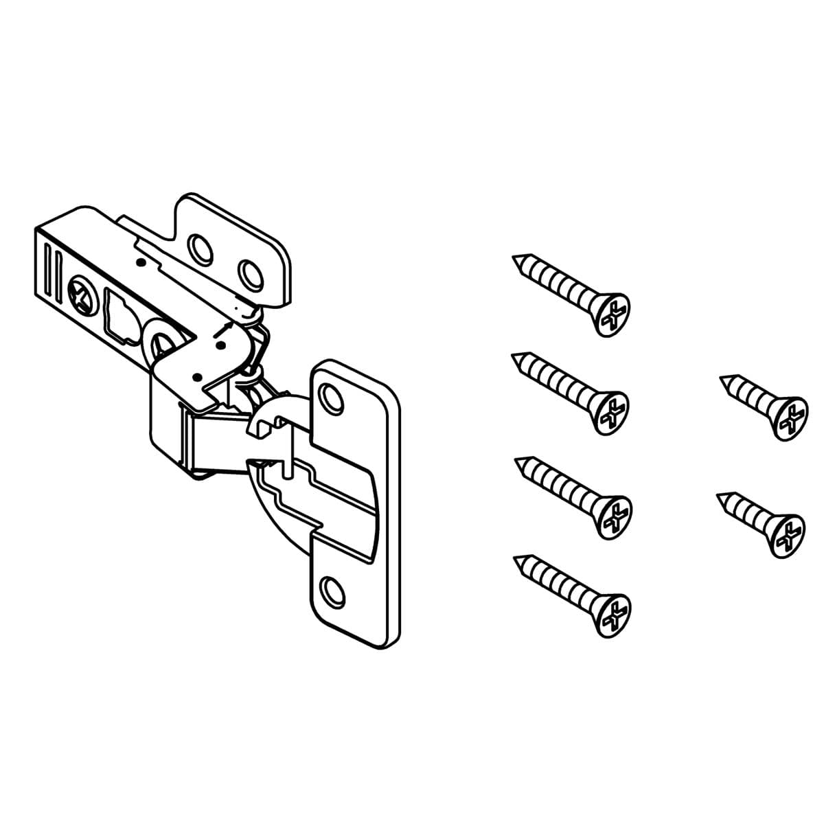 Kohler Genuine Parts Service KIT, Cabinet Hinge, FULL Overlay by Kohler Genuine Parts
