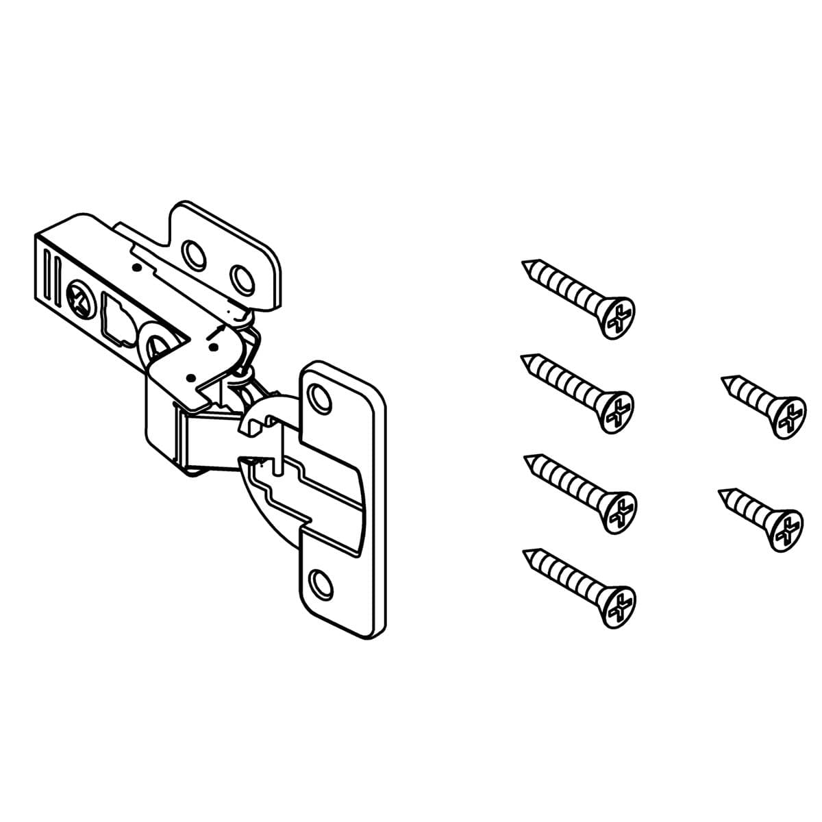 Kohler Genuine Parts Service KIT, Cabinet Hinge, Inset by Kohler Genuine Parts