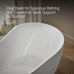 Abrazo 66'' x 31-1/2'' freestanding bath - image 8