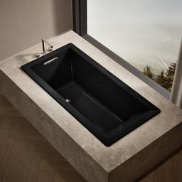 Kohler Underscore 66'' x 32'' drop-in bath - Black - image 2