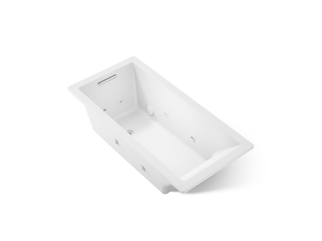 Kohler Underscore 66'' x 32'' drop-in heated whirlpool bath - White by Kohler