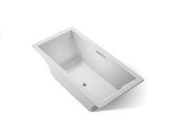Kohler Underscore 72'' x 36'' drop-in bath with Bask heated surface - Ice Grey - image 1