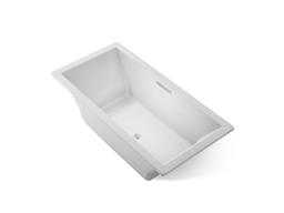 Kohler Underscore 72'' x 36'' drop-in Heated BubbleMassageE air bath - Ice Grey - image 1