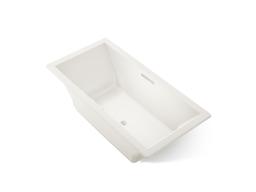 Kohler Underscore 72'' x 36'' drop-in Heated BubbleMassageE air bath with Bask heated surface - Biscuit - image 1