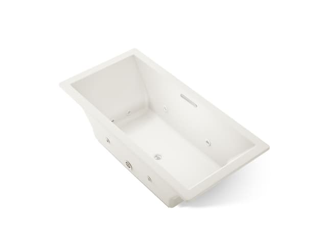 Kohler Underscore 72'' x 36'' drop-in heated whirlpool bath - Biscuit