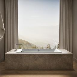 Kohler Underscore 60'' x 36'' drop-in bath with Bask heated surface - Ice Grey - image 4