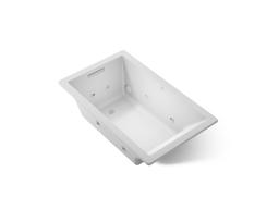 Kohler Underscore 60'' x 36'' drop-in heated whirlpool bath - Ice Grey - image 1
