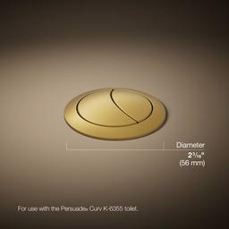 Kohler Persuade Dual-flush actuator - Vibrant Brushed Moderne Brass - image 3