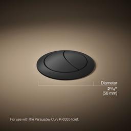 Kohler Persuade Dual-flush actuator - Matte Black - image 3