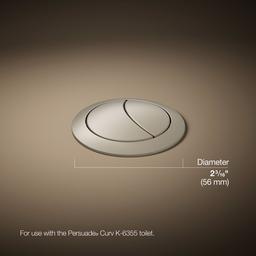 Kohler Persuade Dual-flush actuator - Vibrant Brushed Nickel - image 3