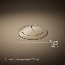 Kohler Persuade Dual-flush actuator - Vibrant Brushed Bronze - image 3