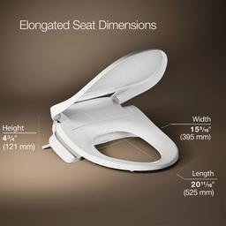 PureWash E525 Elongated bidet toilet seat - image 2