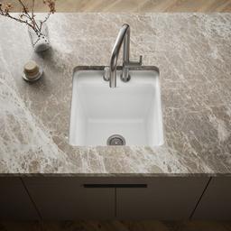 Kohler Park FallsE 21'' top-/undermount single-bowl utility sink - White - image 2