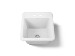Kohler Park FallsE 21'' top-/undermount single-bowl utility sink - White - image 1