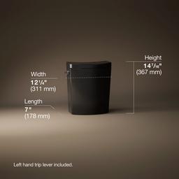 Kohler Persuade Curv Toilet tank, dual-flush - Black - image 4