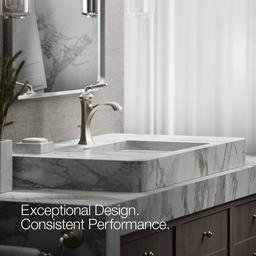 Kohler Devonshire Single-handle bathroom sink faucet, 1.2 gpm - Vibrant Brushed Nickel - image 4