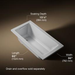 Archer 60'' x 30'' drop-in bath - image 3
