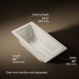 Archer 60'' x 30'' drop-in bath - image 3