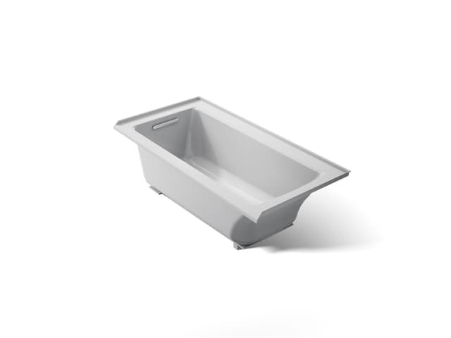 Kohler Archer 60'' x 30'' alcove bath, left drain - Ice Grey