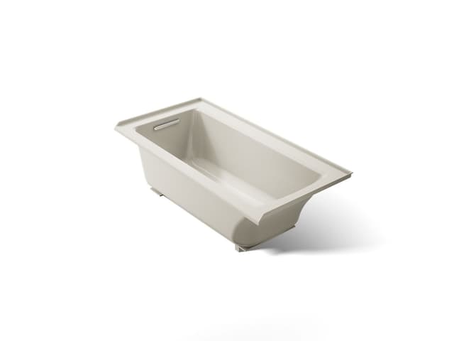 Kohler Archer 60'' x 30'' alcove bath, left drain - Biscuit