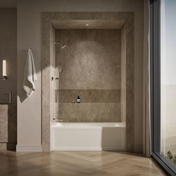 Archer 60'' x 30'' alcove bath with Bask heated surface, alcove left drain - image 4