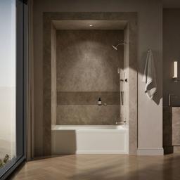 Archer 60'' x 30'' alcove bath with Bask heated surface, right drain - image 4