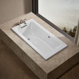 Archer 60'' x 30'' drop-in bath with Bask heated surface - image 2