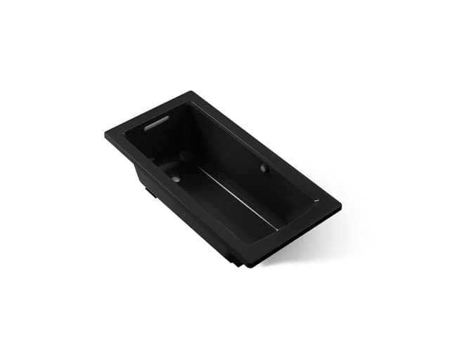 Kohler Archer 60'' x 30'' drop-in bath with Bask heated surface - Black