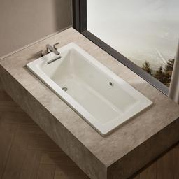 Archer 60'' x 30'' drop-in bath with Bask heated surface - image 2