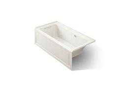 Archer 60'' x 30'' integral apron Heated BubbleMassageE air bath with Bask heated surface and left-hand drain - image 1