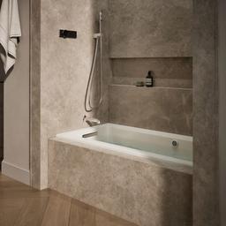 Archer 60'' x 30'' alcove Heated BubbleMassageE air bath with Bask heated surface, left drain - image 2