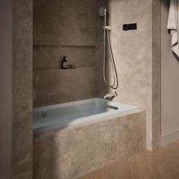 Archer 60'' x 30'' alcove Heated BubbleMassageE air bath with Bask heated surface, right drain - image 2