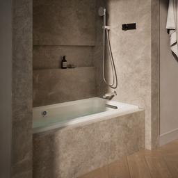 Archer 60'' x 30'' alcove Heated BubbleMassageE air bath with Bask heated surface, right drain - image 2