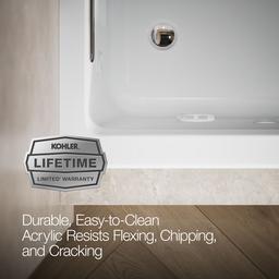 Archer 60'' x 30'' alcove heated whirlpool bath, left drain - image 7