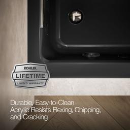 Archer 60'' x 30'' alcove heated whirlpool bath, left drain - image 7